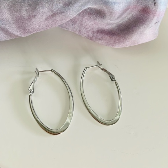 🛍️🛍️ Inox steel elongated hoops - Picture 3 of 8